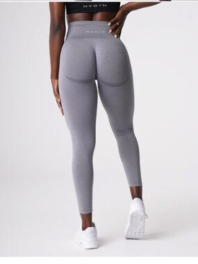 NVGTN Grey Curve Seamless Leggings Size Medium